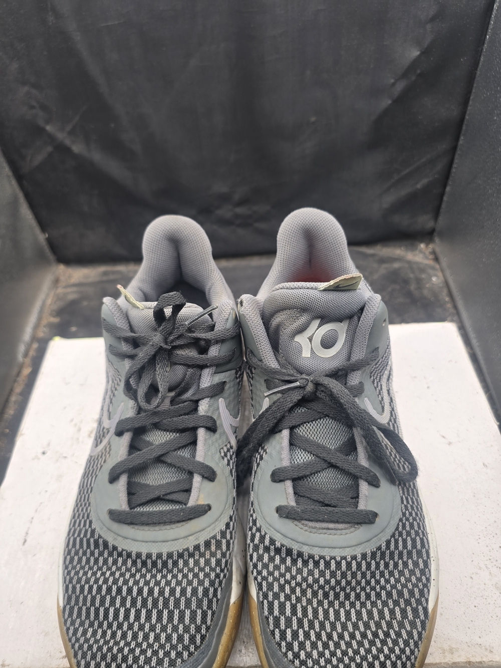 Nike Kids Gray KD Basketball Sneakers
